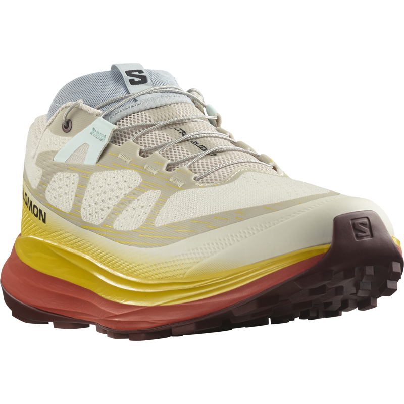 Salomon Ultra Glide 2 Men's Trail Running Shoe in Rainy Day/Freesia/Hot Sauce-5